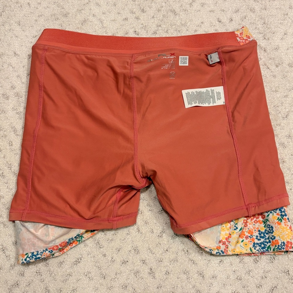 Ralph Lauren RLX Floral Skort Women Medium Multicolor Pockets Golf Tennis Preppy - Picture 10 of 12